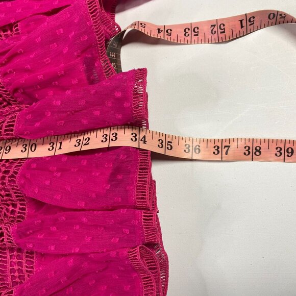 Anthropologie Not So Serious Dress S Mini Wrap Polka Dot Chiffon‎ NEW - Picture 12 of 13